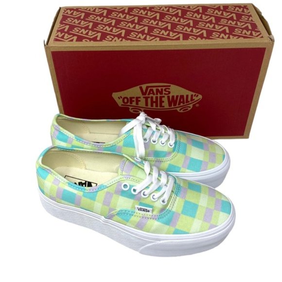 VANS Authentic Platform Shoes Pastel Picnic Canvas Multi Women Size VN0A5KXXPP5 - Picture 12 of 12